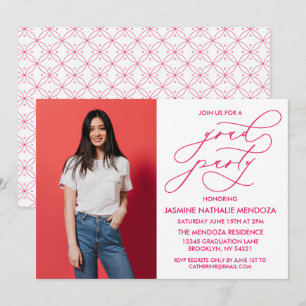 SIMPLE WHIMSICAL CALLIGRAPHY GRADUATION INVITATION