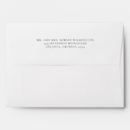 Simple White 5 x 7 Return Address Envelope