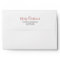 Simple White and Berry Red 5x7 Return Address