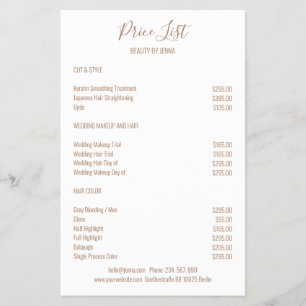 Simple  White Brown Flyer
