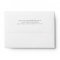 Simple White Envelope with Return Address