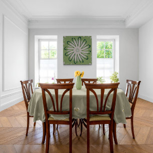 Simple White Flower Poster