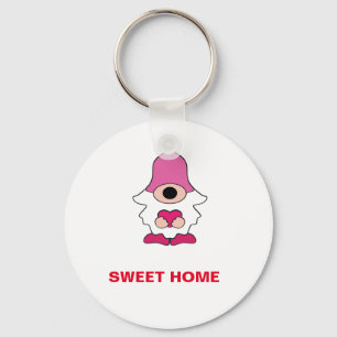 SIMPLE WHITE GENOME SWEET HOME MAGNET KEYCHAIN