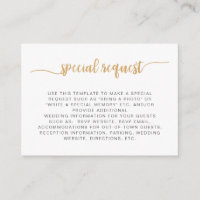 Simple white gold special request wedding