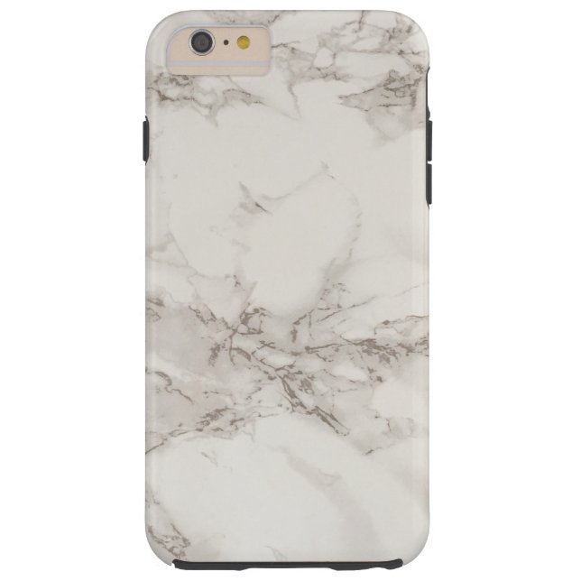 Simple White Grey Marble Texture Personalized Case-Mate iPhone Case (Back)