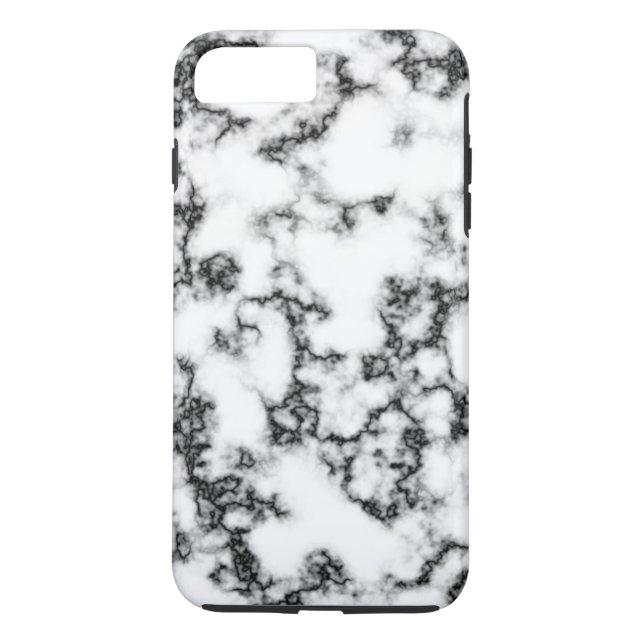 Simple White Grey Marble Texture Personalized Case-Mate iPhone Case (Back)