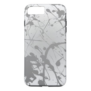 Simple White Grey Ombre Plain Personalized iPhone 8 Plus/7 Plus Case