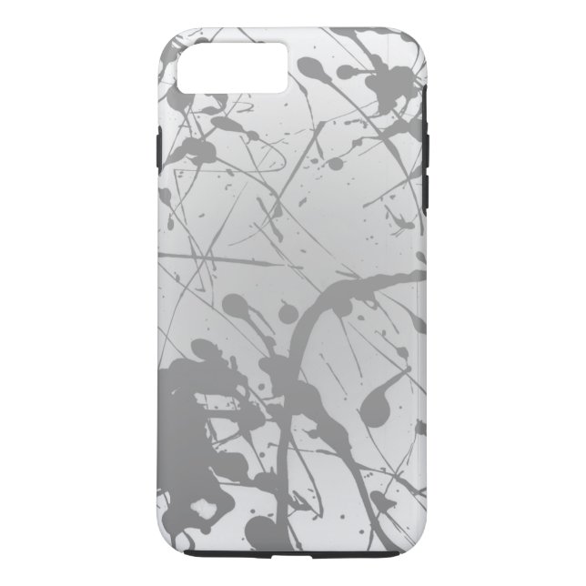 Simple White Grey Ombre Plain Personalized Case-Mate iPhone Case (Back)