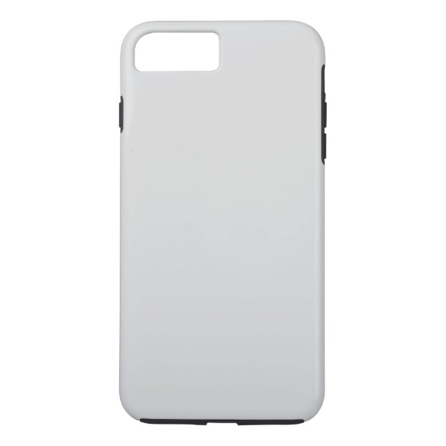 Simple White Grey Ombre Plain Personalized Case-Mate iPhone Case (Back)