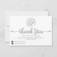 Simple White Handwritten Hearts Customer Business