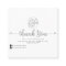 Simple White Handwritten Hearts Customer Thank You