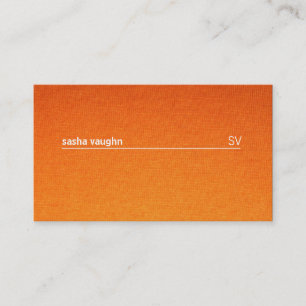 Simple White Line / Textile Gradient Business Card