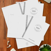 Simple White Minimalist Custom Logo Branded