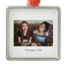 Simple White Minimalist Photo Keepsake Christmas