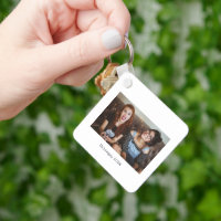 Simple White Minimalist Photo Keepsake