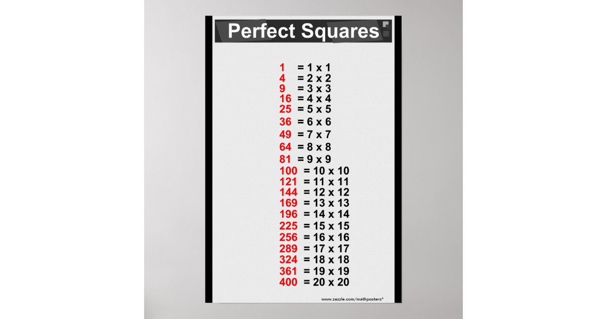 Simple White Perfect Squares Chart Zazzle