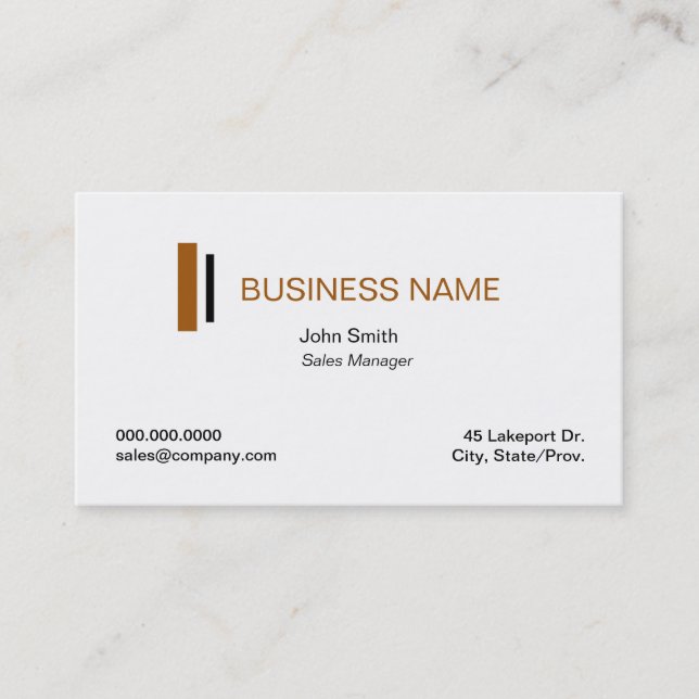 Simple White Professional Business Card Templates (Front)