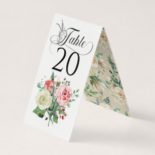 Simple White Rose Floral Wedding Reception