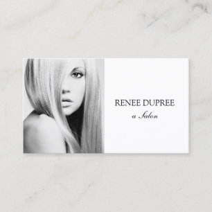 Simple White Salon Photography Photo Card
