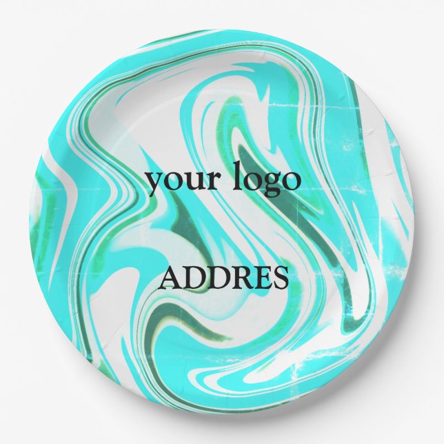 simple white serving plate (Front)