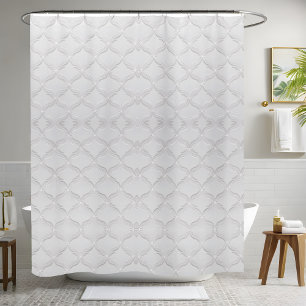 Simple White Shower Curtain Style 3