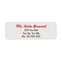 Simple White Structure Red Name