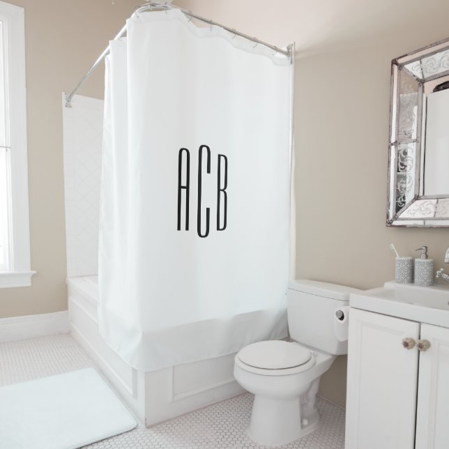 Simple White Three Letter Monogram (In Situ)