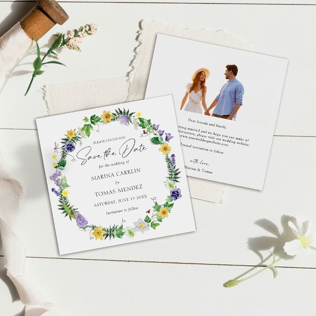Simple Wildflower Save The Date (Creator Uploaded)