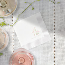 Simple Wildflower | White Napkins