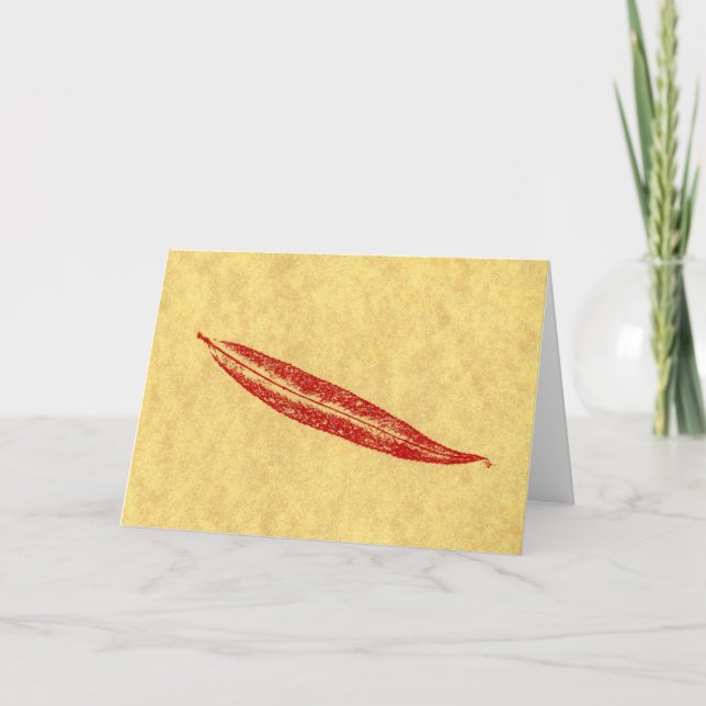 "Simple Willow" Country Roads Greeting Card (Front)