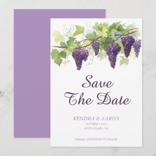 Simple Winery Save The Date Invitation
