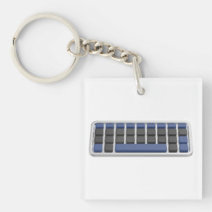 Simple wireless keyboard keychain