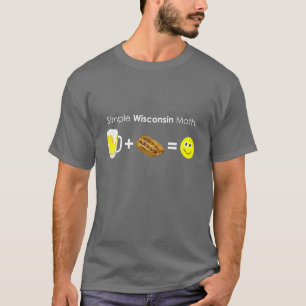 Simple Wisconsin Math T-Shirt