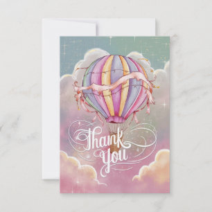 Simple Wishes Hot Air Balloon Thank You Card