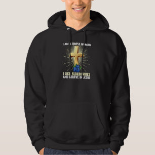 Simple Women Like Blueberry Believe In Jesus Chris Hoodie