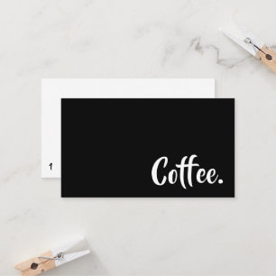 Simple Word Beyond Loyalty Coffee Punch-Card Card