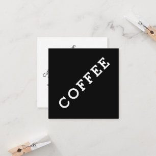 Simple Word Dark Loyalty Coffee Punch-Card Angle Card