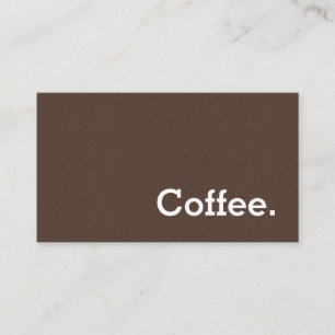 Simple Word Dark Loyalty Coffee Punch-Card Brown Card