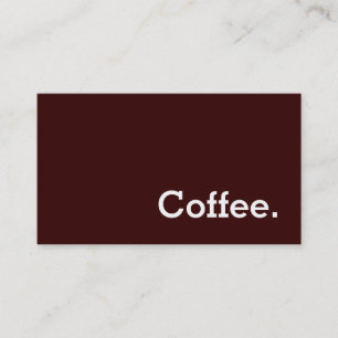 Simple Word Dark Loyalty Coffee Punch-Card Card