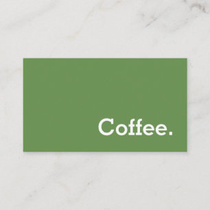 Simple Word Dark Loyalty Coffee Punch-Card Card