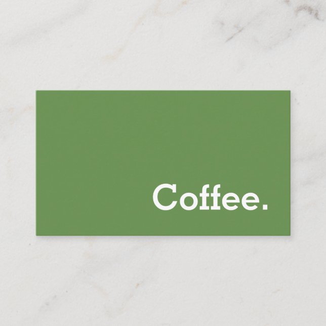 Simple Word Dark Loyalty Coffee Punch-Card Card (Front)