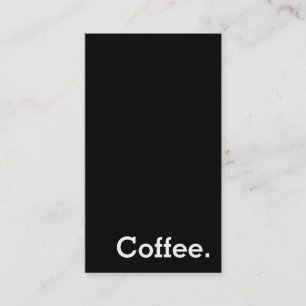 Simple Word Dark Loyalty Coffee Punchcard Vertical Card
