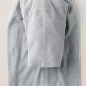 Simple Word Design Grey Collar Adult Unisex Shirt  (Design Left)