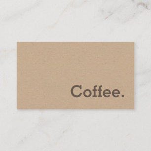 Simple Word Minima Loyalty Coffee Punch-Card Craft Card