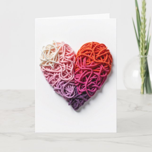 Simple Yarn Heart Card (Front)