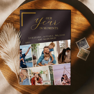 Simple Year in Moments Family Photo Christmas