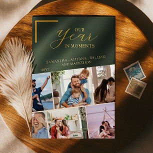 Simple Year in Moments Family Photo Christmas
