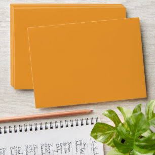 Simple yellow Envelope New Year Card Envelope