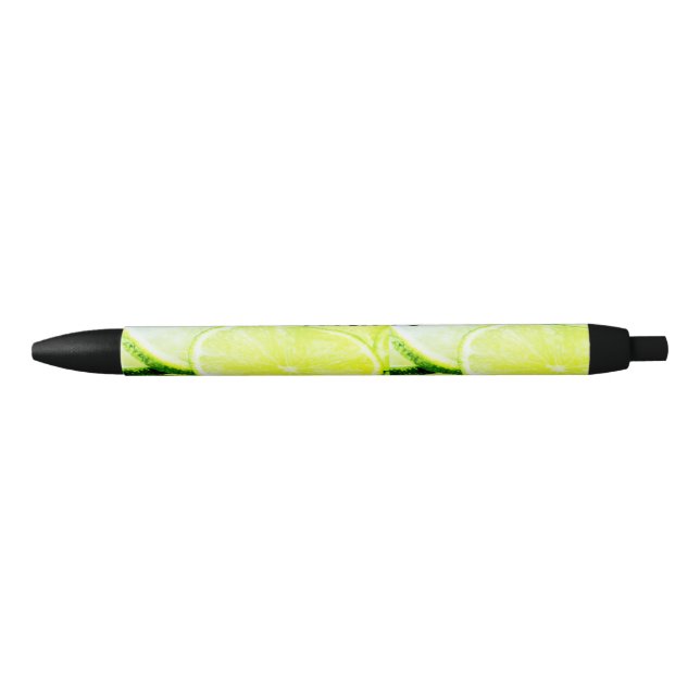 Simple yellow green lemon add name minimal custom  black ink pen (Front)