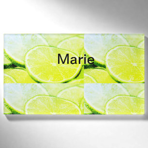 Simple yellow green lemon add name minimal custom tag